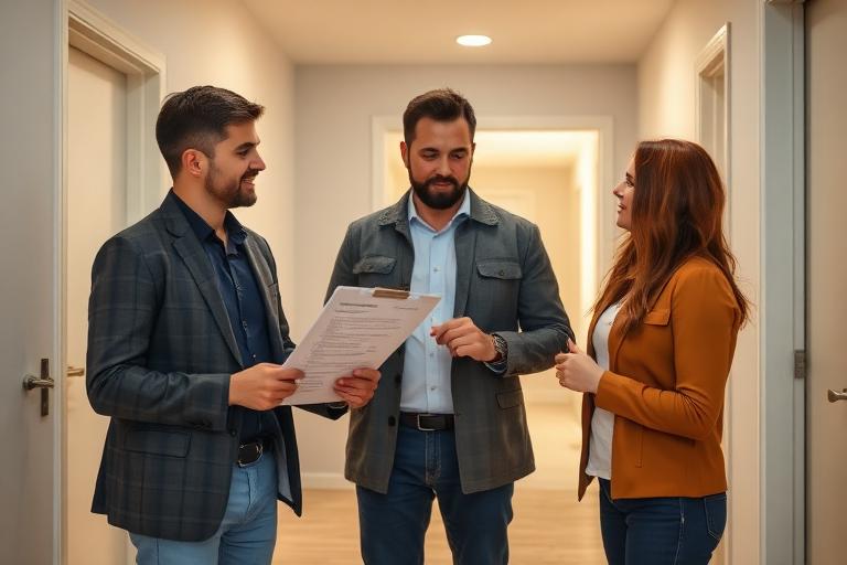 Host preparing a short-term rental property for guest check-in